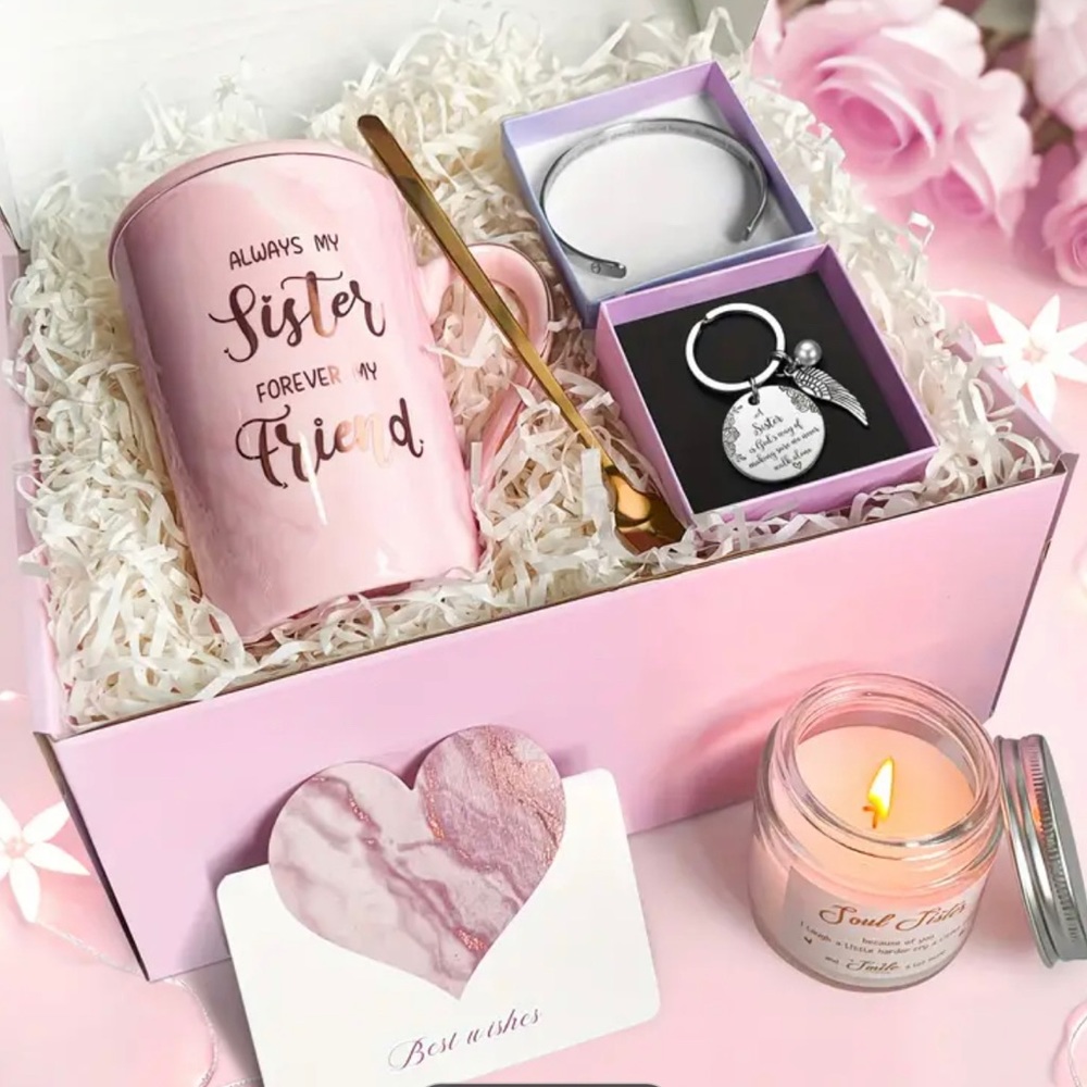 Birthday Gift For Sisters, Coffee Mug Gift Set